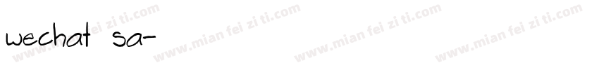 wechat sa字体转换
